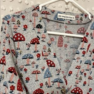 Whimsical Mushroom Cardigan